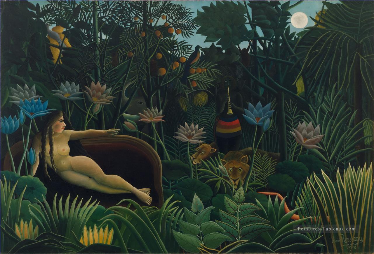 Le rêve le reve Henri Rousseau nue Peintures à l'huile